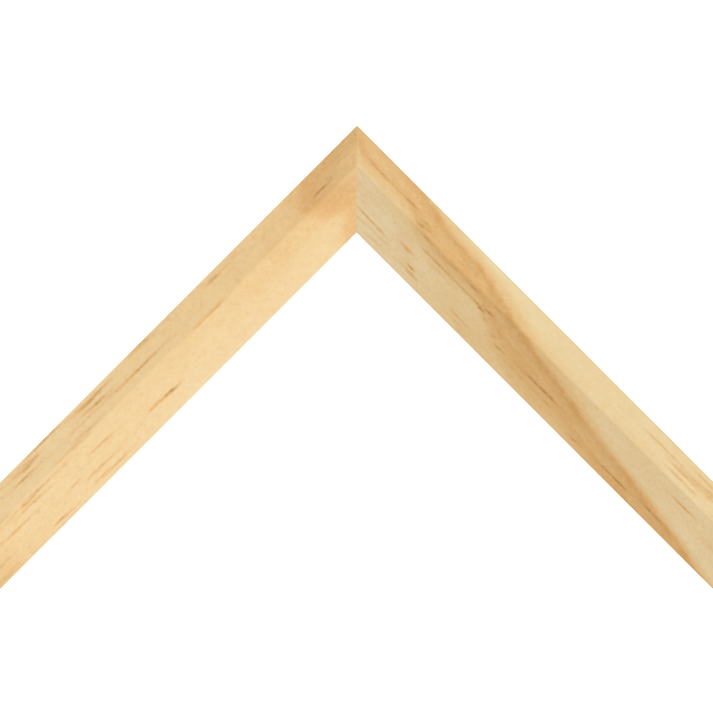 1″ Raw Pine Back Bevel Liner Picture Frame Moulding