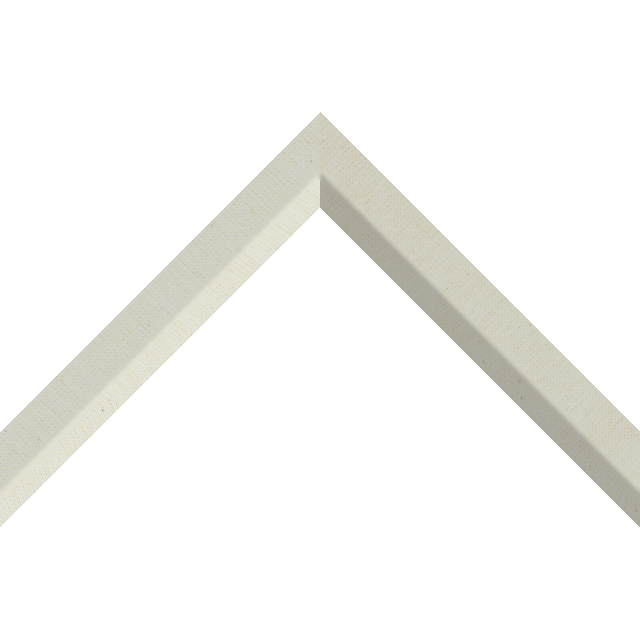 1″ Brussels Cream Linen Front Bevel Liner Picture Frame Moulding