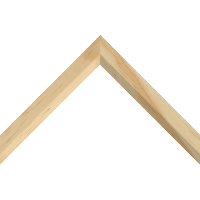 1″ Raw Pine Front Bevel Liner Picture Frame Moulding