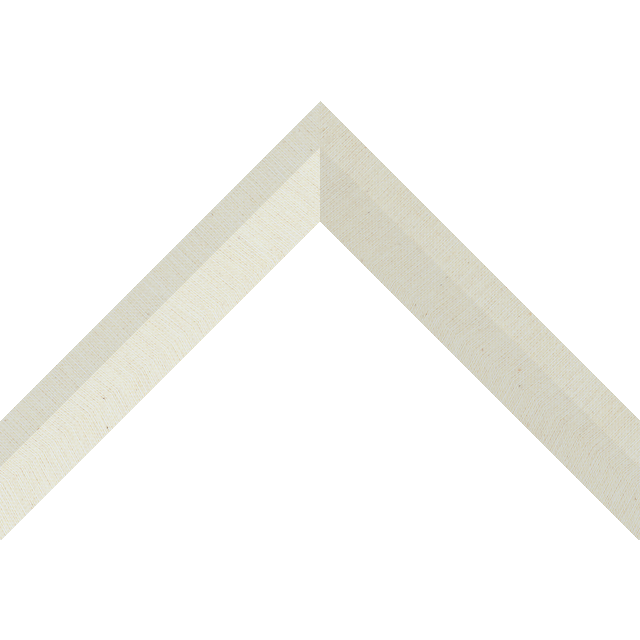 1-1/4″ Brussels Cream Linen Back Bevel Liner Picture Frame Moulding