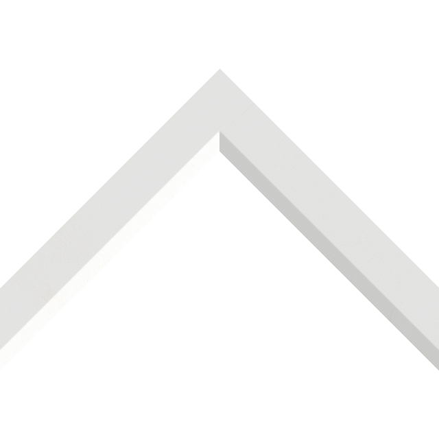 1-1/4″ White Silk Front Bevel Liner Picture Frame Moulding