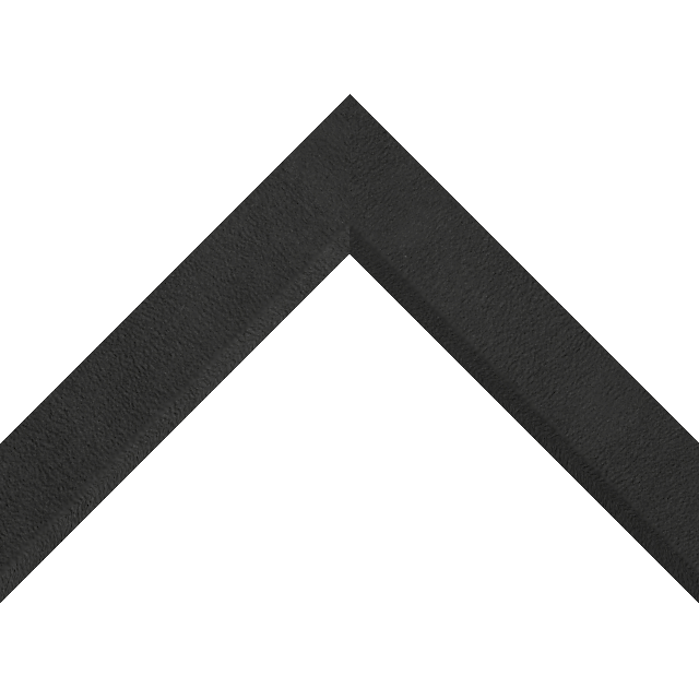 1-1/2″ Black Suede Front Bevel Liner Picture Frame Moulding