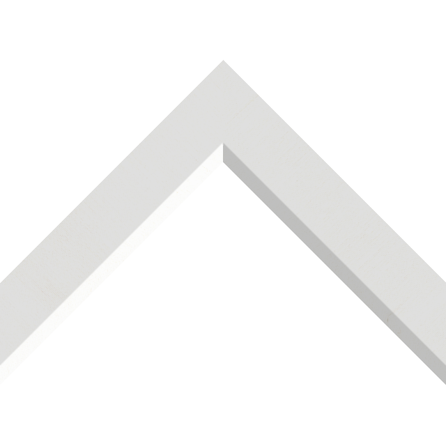 1-1/2″ White Silk Front Bevel Liner Picture Frame Moulding