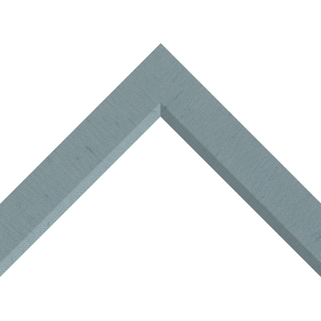1-1/2″ Meissen Blue Silk Front Bevel Liner Picture Frame Moulding