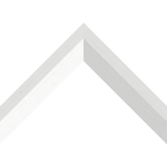 1-1/2″ White Linen Back Bevel Wrap