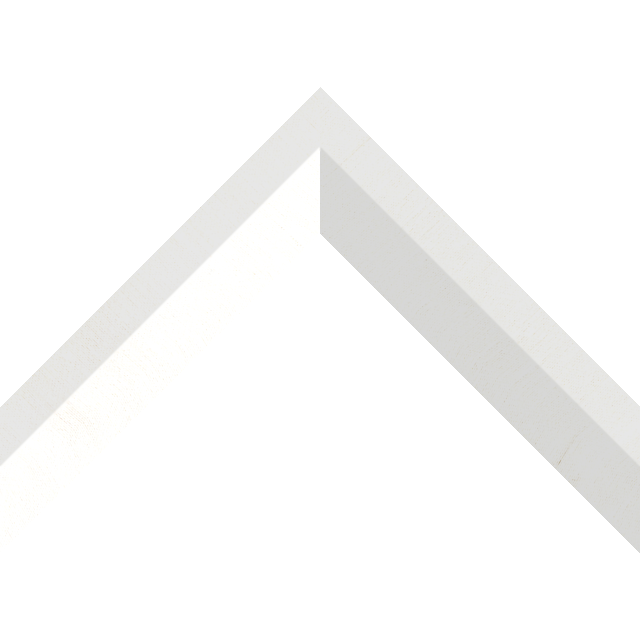 1-1/2″ White Silk Back Bevel Liner Picture Frame Moulding