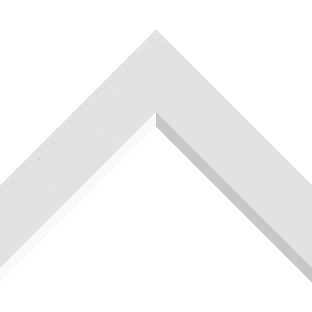 2″ White Linen Front Bevel Liner Picture Frame Moulding