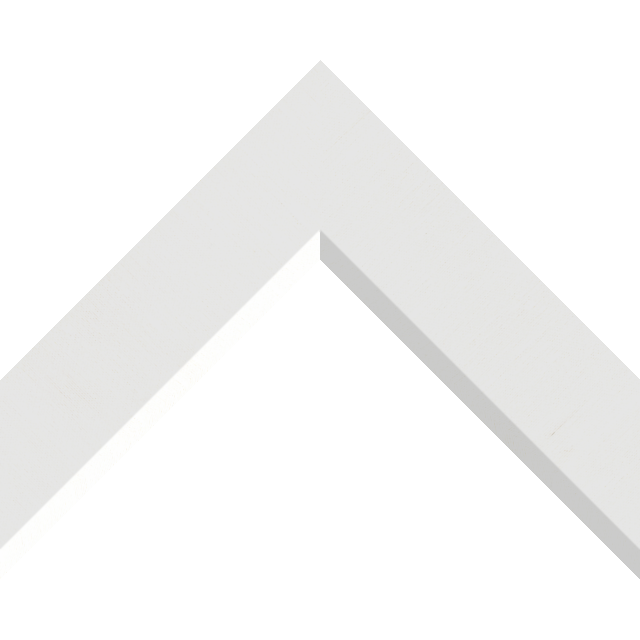 2″ White Silk Front Bevel Liner Picture Frame Moulding