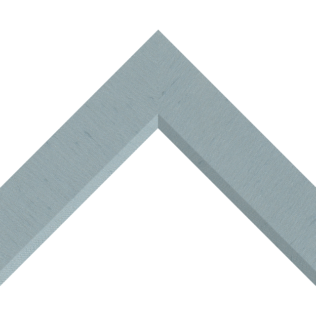 2″ Meissen Blue Silk Front Bevel Liner Picture Frame Moulding