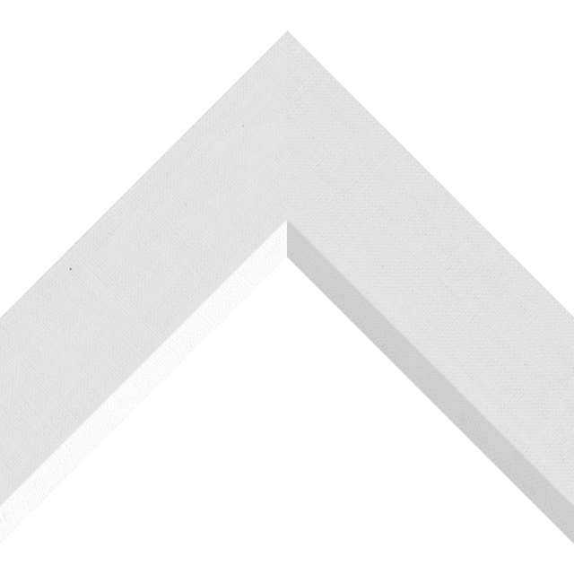 2-1/2″ White Linen Front Bevel Wrap