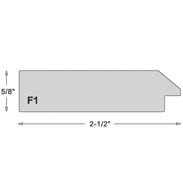 2-1/2″ White Vinyl Primer Front Bevel Wrap