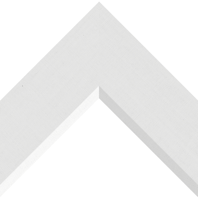 3″ White Linen Front Bevel Wrap