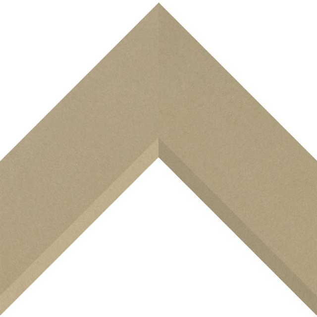 3″ Bone Suede Front Bevel Liner Picture Frame Moulding