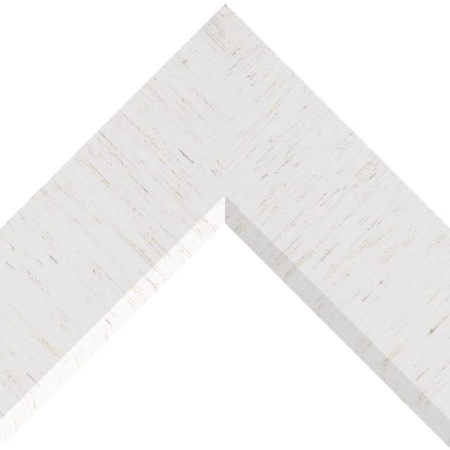 3″ Linen White Silk Front Bevel Wrap