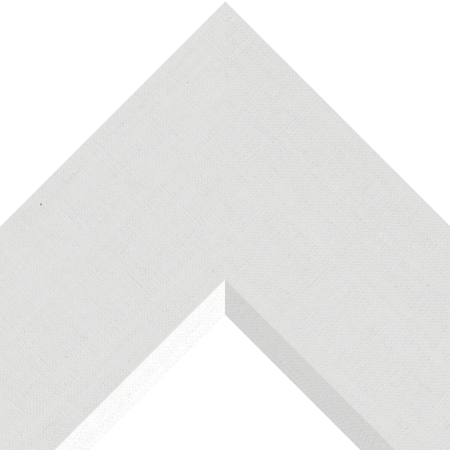 4″ White Linen Front Bevel Wrap