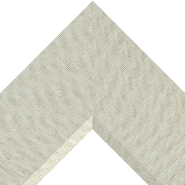 4″ Brussels Natural Linen Front Bevel Liner Picture Frame Moulding