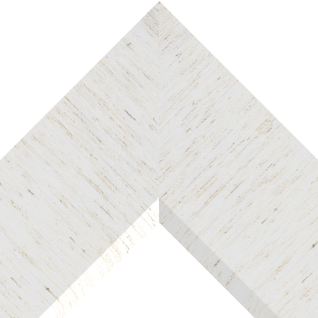 4″ Linen White Silk Front Bevel Wrap