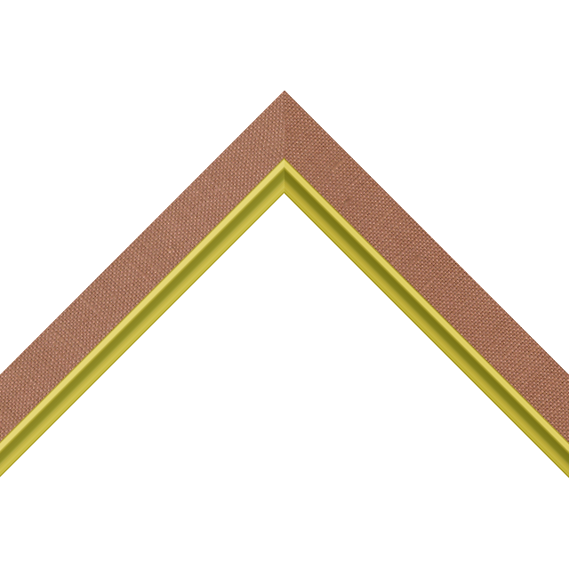 1″ Pompein Red Linen Flat with Gold Scoop Lip