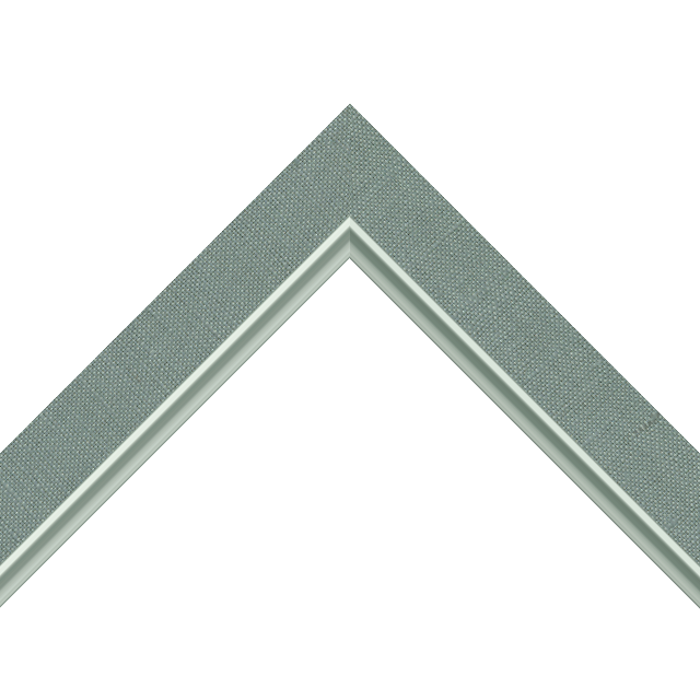 1-1/4″ Frosty Spruce Linen Flat with Silver Scoop Lip