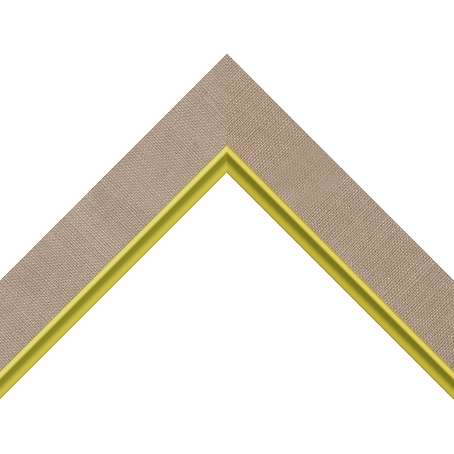 1-1/2″ Light Mauve Linen Flat with Gold Scoop Lip