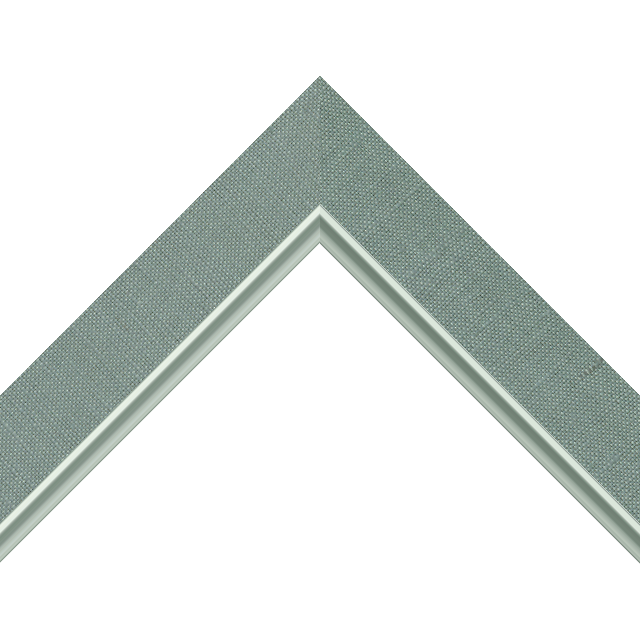 1-1/2″ Frosty Spruce Linen Flat with Silver Scoop Lip