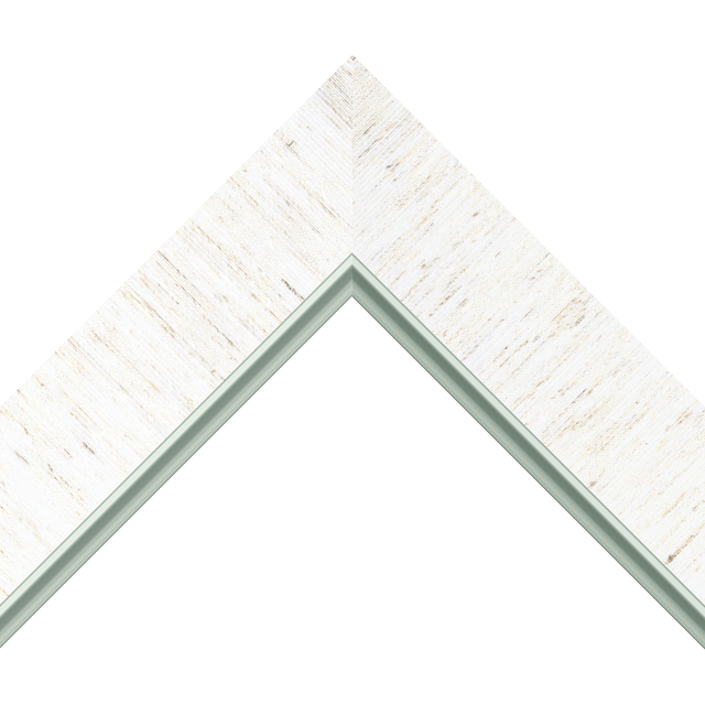 2″ Linen White Silk Flat with Silver Scoop Lip