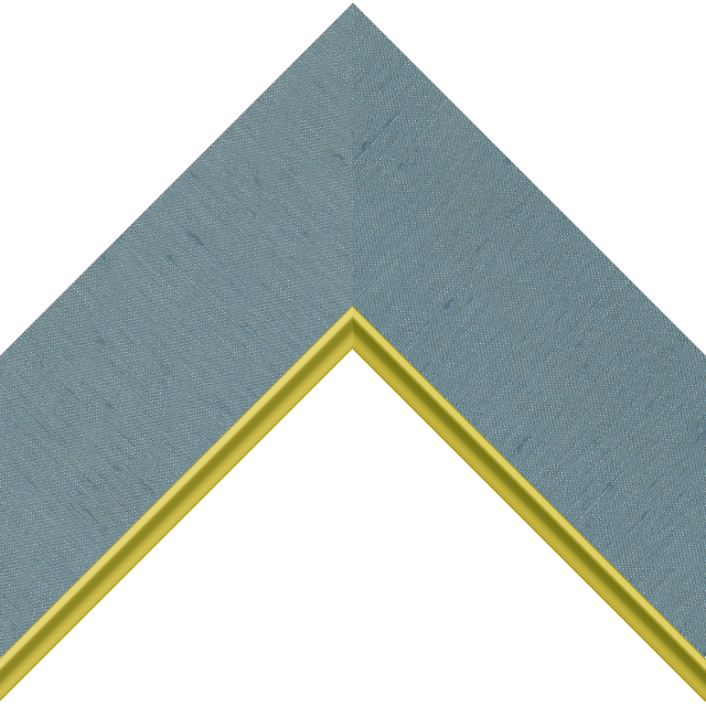 3″ Meissen Blue Silk Flat with Gold Scoop Lip