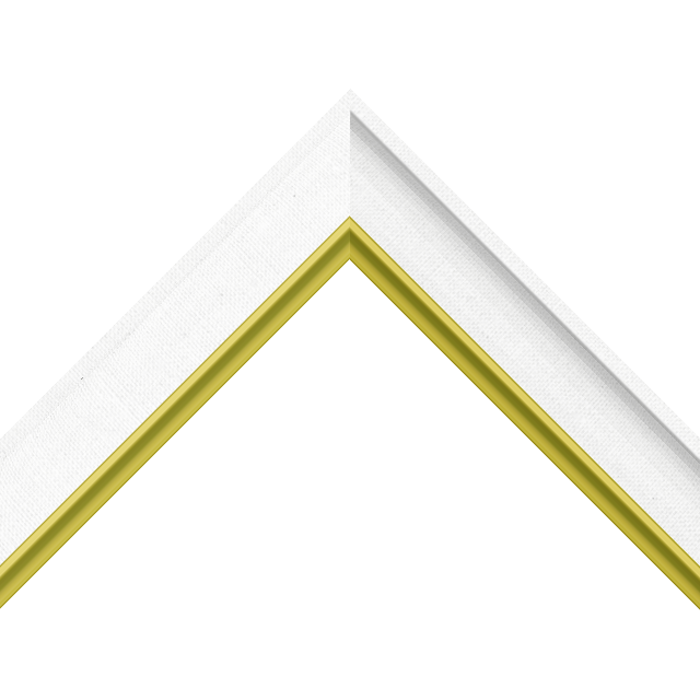 1-1/2″ White Linen Scoop with Gold Scoop Lip