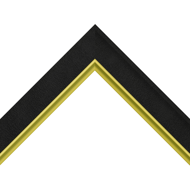 1-1/2″ Black Suede Scoop with Gold Scoop Lip