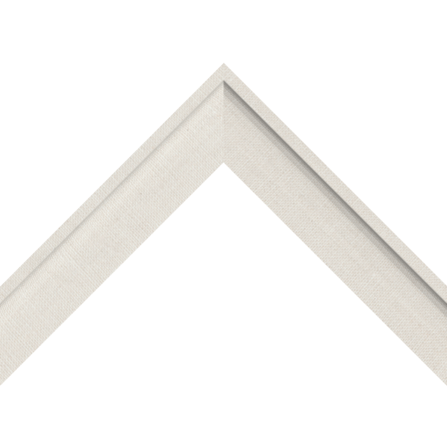 1-1/2&Prime; Natural Linen Scoop Liner Picture Frame Moulding