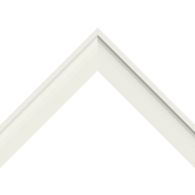 1-1/2&Prime; Cream Linen Scoop Liner Picture Frame Moulding