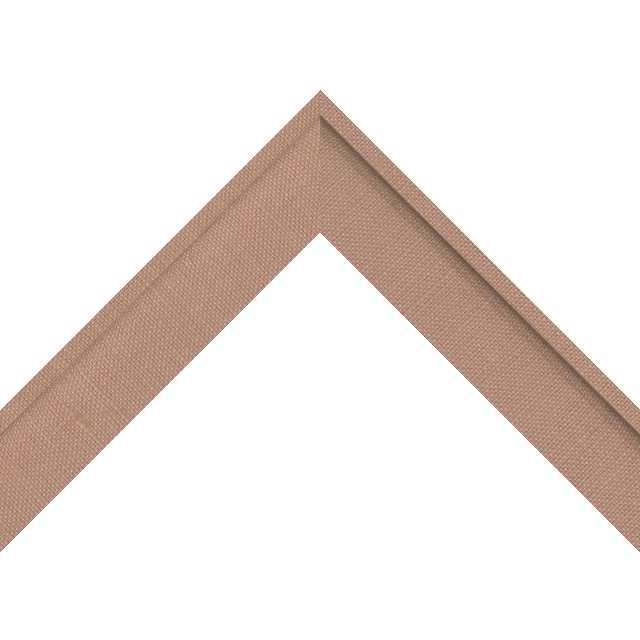 1-1/2&Prime; Pompein Red Linen Scoop Liner Picture Frame Moulding