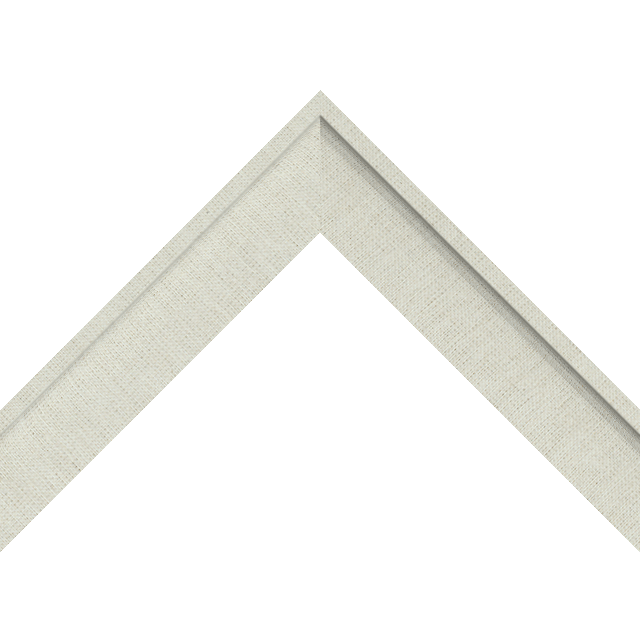 1-1/2&Prime; Brussels Natural Linen Scoop Liner Picture Frame Moulding