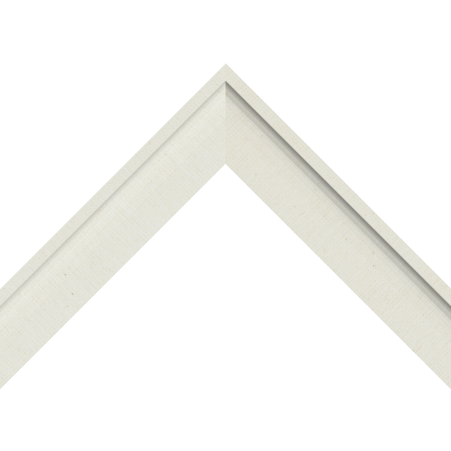 1-1/2&Prime; Brussels Cream Linen Scoop Liner Picture Frame Moulding