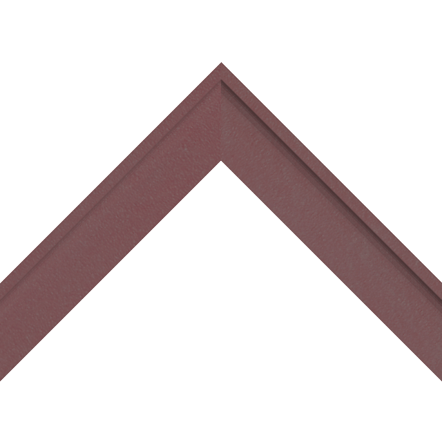 1-1/2&Prime; Claret Suede Scoop Liner Picture Frame Moulding