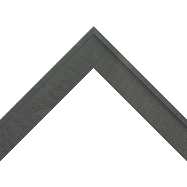 1-1/2&Prime; Black Silk Scoop Liner Picture Frame Moulding