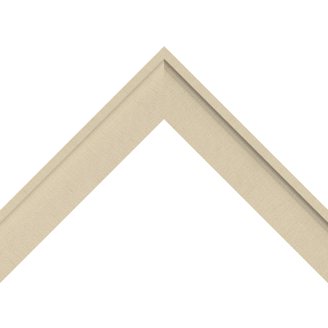 1-1/2&Prime; Parchment Silk Scoop Liner Picture Frame Moulding