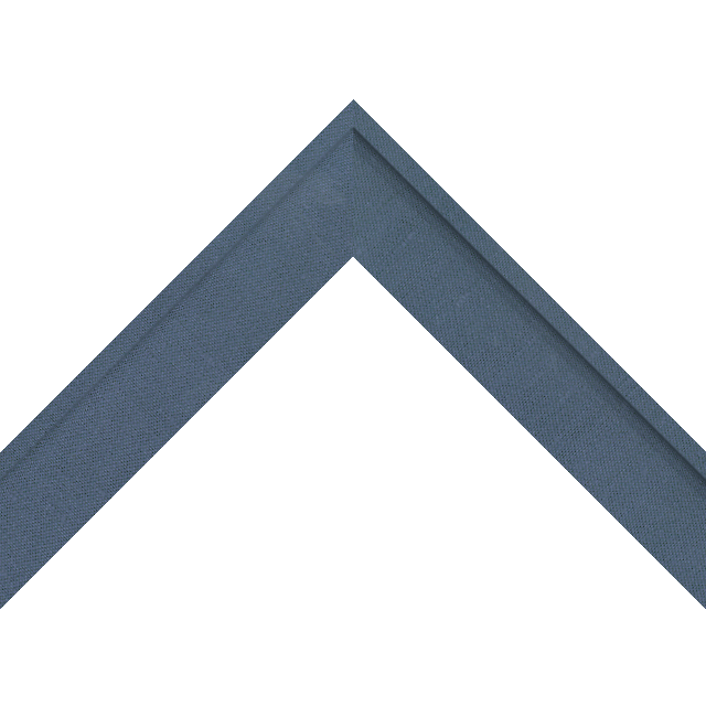 1-1/2&Prime; Indigo Silk Scoop Liner Picture Frame Moulding