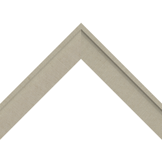 1-1/2&Prime; Khaki Silk Scoop Liner Picture Frame Moulding