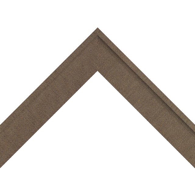 1-1/2&Prime; Chocolate Silk Scoop Liner Picture Frame Moulding