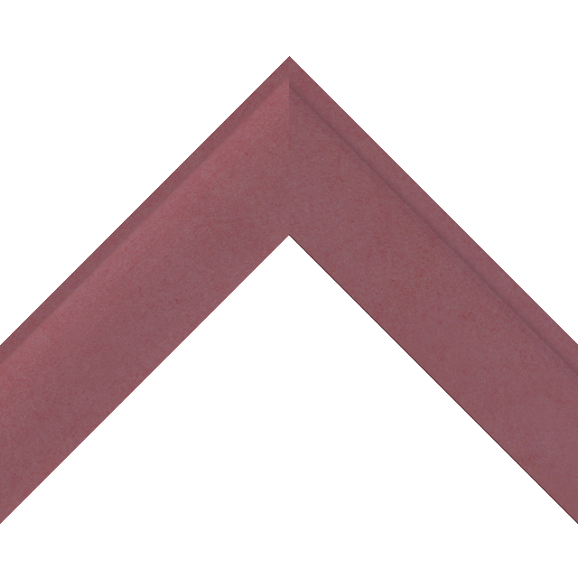 2″ Shallow Cerise Suede Scoop Liner Picture Frame Moulding