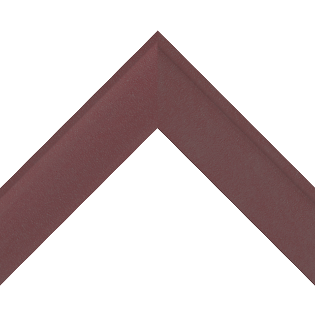 2″ Shallow Claret Suede Scoop Liner Picture Frame Moulding