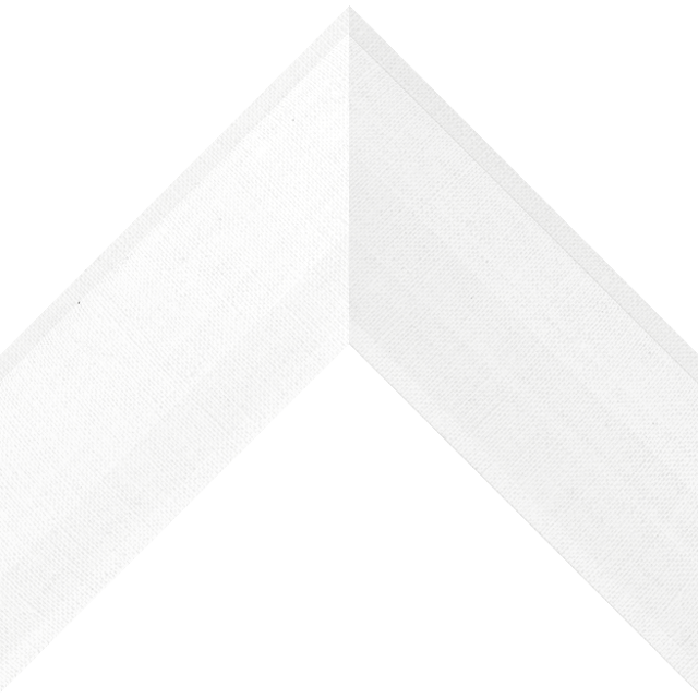 3″ White Linen Shallow Scoop Wrap