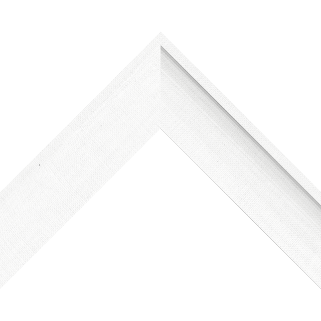 2″ White Linen Deep Scoop Liner Picture Frame Moulding