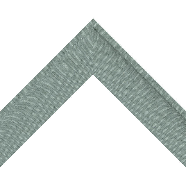 2″ Frosty Spruce Linen Deep Scoop Liner Picture Frame Moulding
